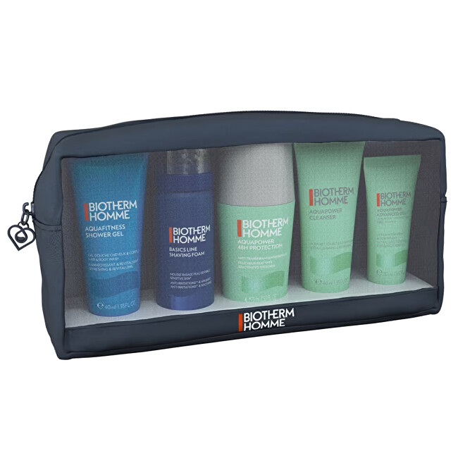 Biotherm Aquapower Men Routine Set Gift Set makiažo valiklis