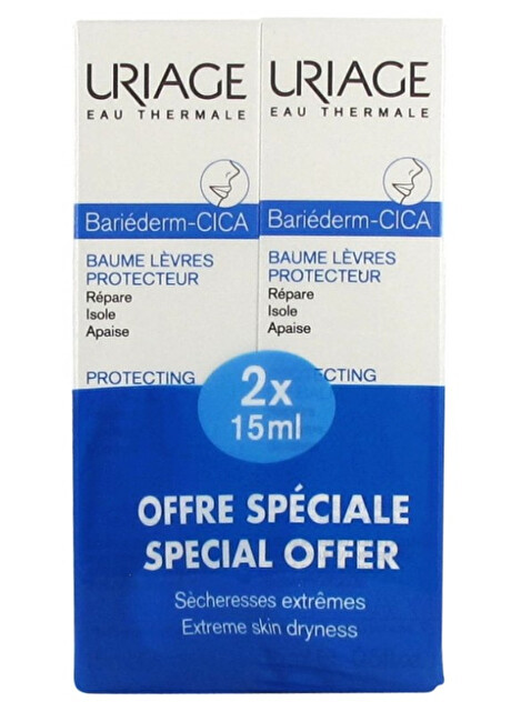 Uriage PROMO BARIEDERM-CICA LEVRES 15ML X2 lūpų balzamas