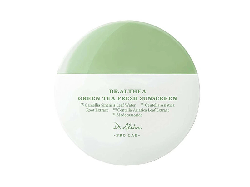Dr. Althea Facial sunscreen SPF 50 Green Tea Fresh Sunscreen 45 ml 45ml veido apsauga