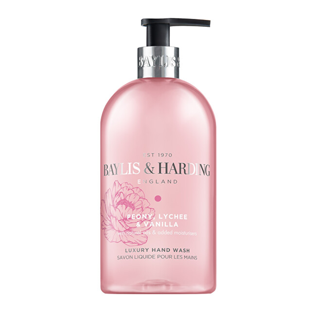 Baylis & Harding Liquid hand soap Peony, Lychee & Vanilla Hand Wash 500 ml 500ml Moterims