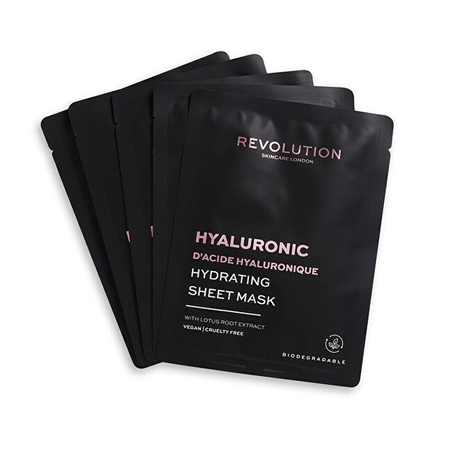 Revolution Skincare Biodegradable (Hydrating Hyaluronic Acid Sheet Mask) Set (Hydrating Hyaluronic Acid Sheet Mask) Moterims