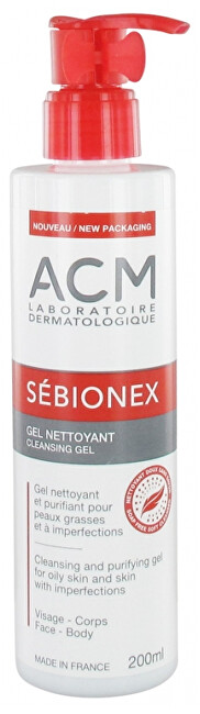 ACM Cleansing Gel for problematic skin Sébionex (Cleansing Gel) 200 ml 200ml makiažo valiklis