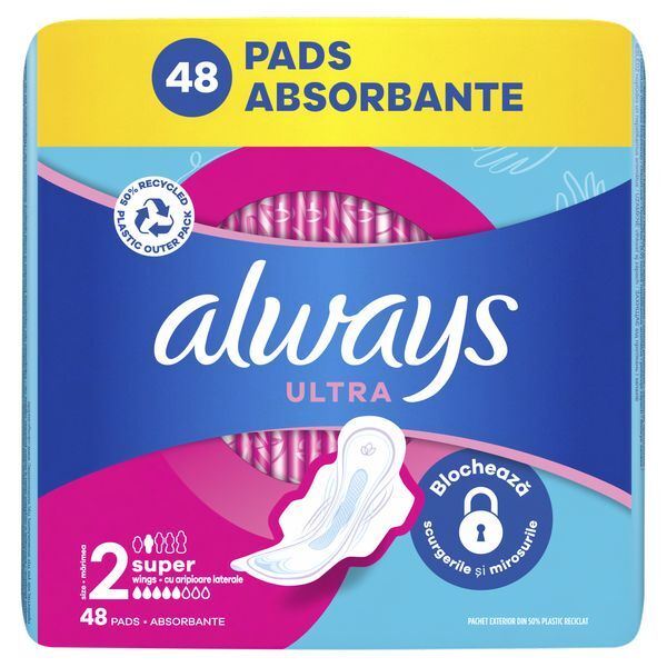 Always Super sanitary napkins 48 pcs Intymios higienos priemonė