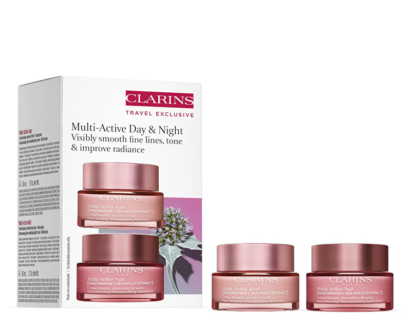 Clarins Gift set of multi-active skin care Multi-Active Set vietinės priežiūros priemonė