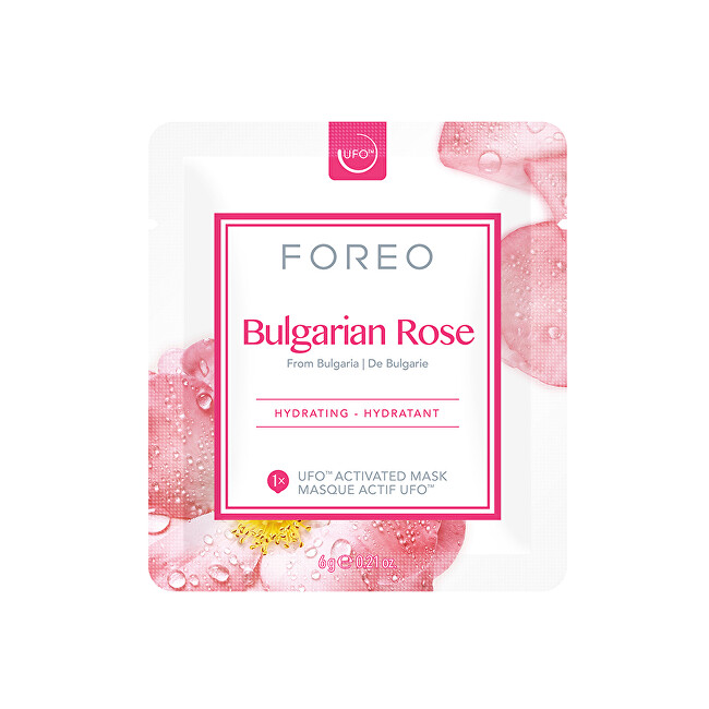 Foreo Bulgarian Rose (Hydrating Mask) 6 x 6 g Moterims