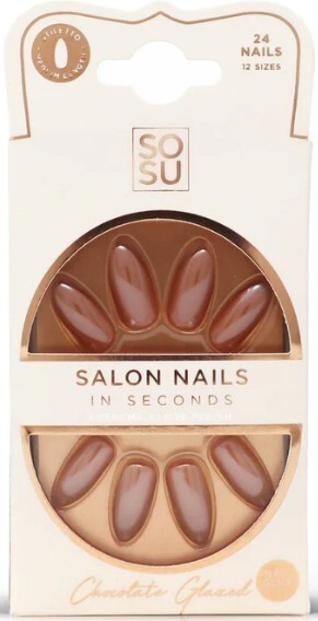 SOSU Cosmetics Artificial nails Chocolate (Salon Nails) 24 pcs priemonė nagams