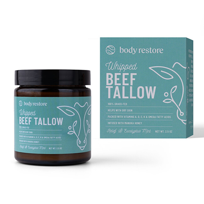 Body Restore Eucalyptus and Mint Whipped Beef Tallow Body Cream 71 g Moterims