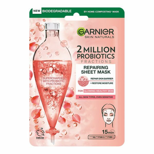 Garnier Regenerating textile mask with probiotic fractions Skin Natura l s ( Repair ing Sheet Mask) 22 g Moterims