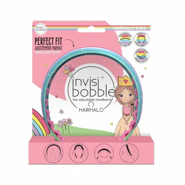 Invisibobble Kids Hair halo Rainbow Crown adjustable headband plaukų formavimo prietaisas