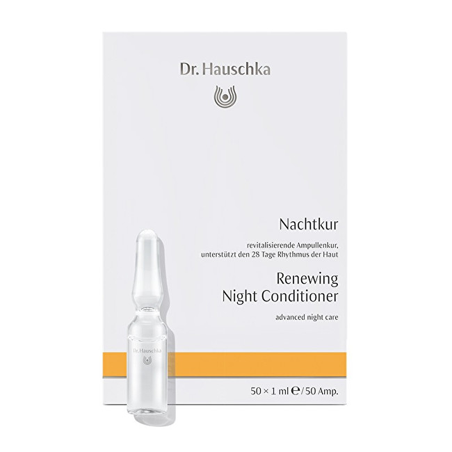 Dr. Hauschka Skin renewing night serum in ampoules (Renewing Night Conditioner) 50 x 1 ml 1ml vietinės priežiūros priemonė