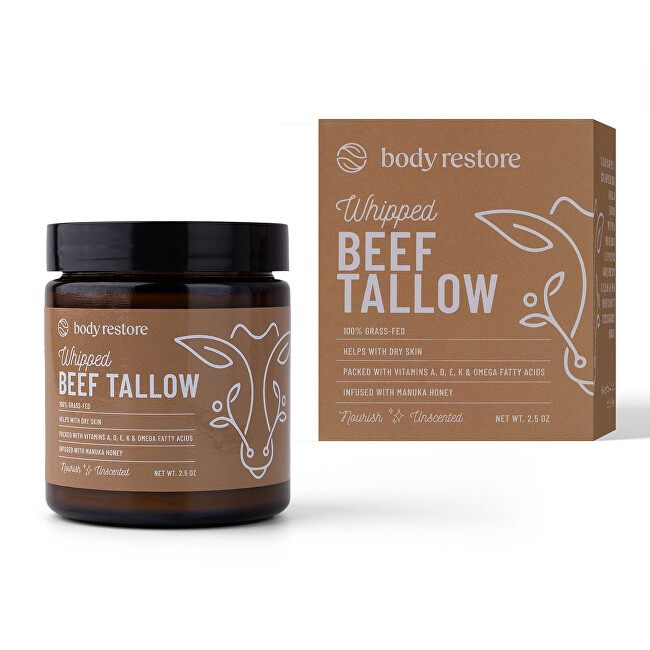 Body Restore Whipped Beef Tallow Unscented Body Cream 71 g Unisex