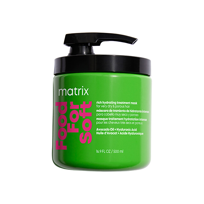 Matrix Food For Soft Hydra Hair Mask (Rich Hydra ting Treatment Mask) 500ml atstatomoji plaukų priežiūros priemonė
