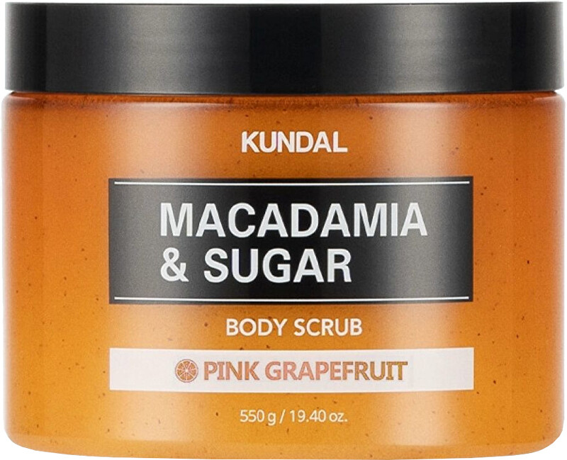KUNDAL Macadamia & Sugar Pink Grapefruit Body Scrub 550 g Moterims