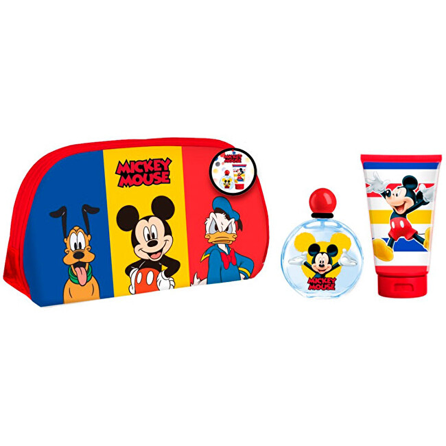 EP Line Mickey Mouse - EDT 50 ml + shower gel 100 ml + cosmetic bag 50ml Mickey Mouse - EDT 50 ml + shower gel 100 ml + cosmetic bag Kvepalai Vaikams Rinkinys