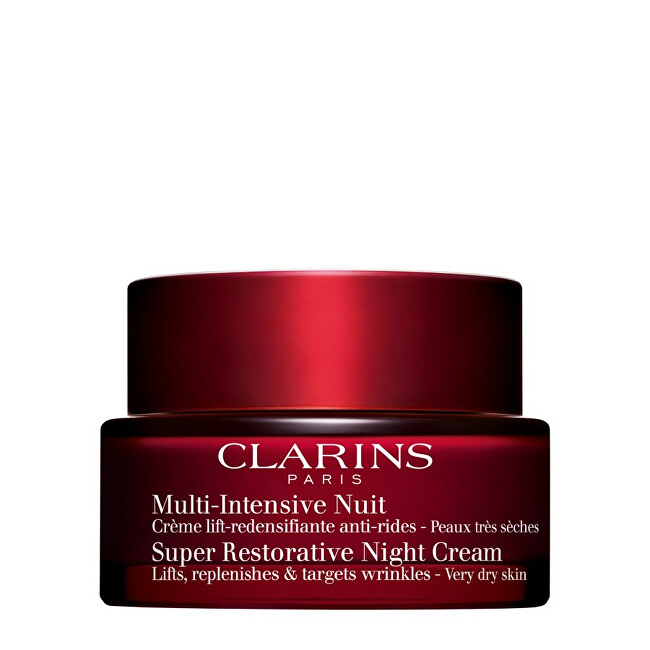 Clarins Night cream for mature and very dry skin ( Super Restorative Night Cream) 50 ml 50ml vietinės priežiūros priemonė