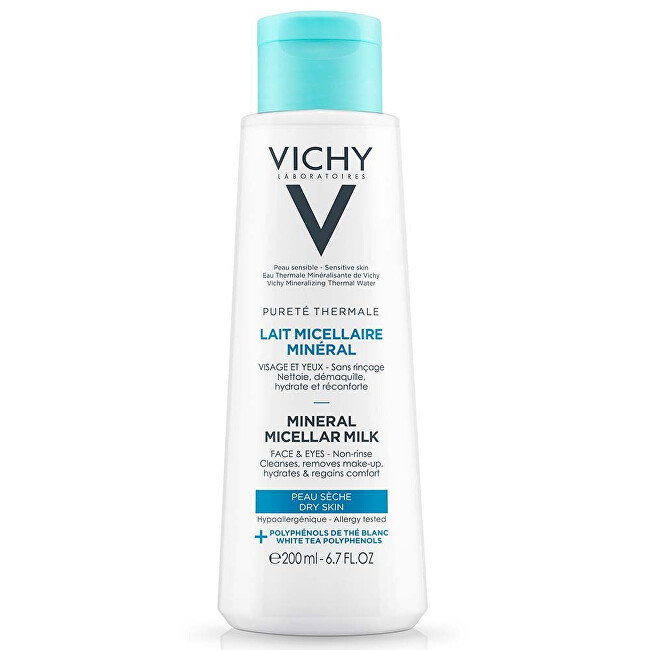 Vichy Pureté Thermale Mineral Micellar Milk for Dry Skin (Mineral Micellar Milk) 400ml makiažo valiklis