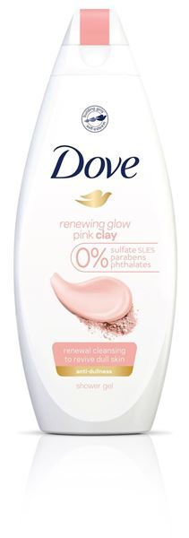 Dove Renewing Glow ( Pink Clay Shower Gel) 250ml Moterims