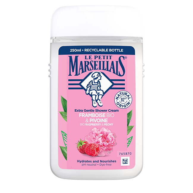 Le Petit Marseillais Cream shower gel Bio Raspberry & Peony 250 ml 250ml Moterims