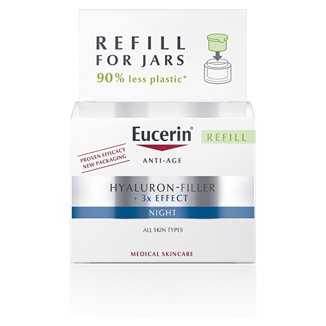 Eucerin Replacement filling for anti-aging night cream Hyaluron-Filler 3x EFFECT 50 ml 50ml vietinės priežiūros priemonė