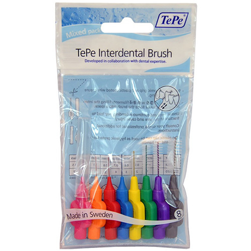 TePe Interdental brushes Normal Mix 8 pieces tarpdančių siūlas