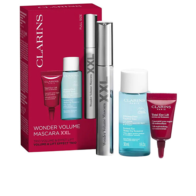 Clarins Wonder Volume Mascara XXL Gift Set makiažo valiklis Clarins Wonder Volume Mascara XXL Gift Set makiažo valiklis