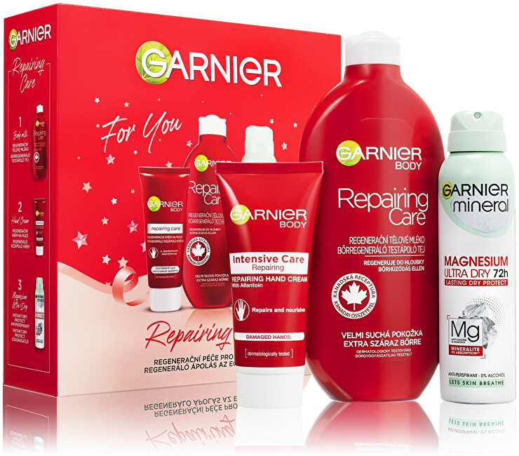 Garnier Regenerative body care gift set for dry skin Repair ing Care Moterims