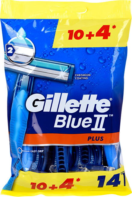 Gillette Men´s disposable razors Gillette Blue 2 Plus 10 + 4 pcs skustuvas