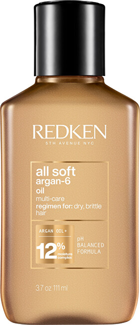 Redken All Soft Argan-6 Oil (Multi- Care Oil) for dry and brittle hair 111ml atstatomoji plaukų priežiūros priemonė