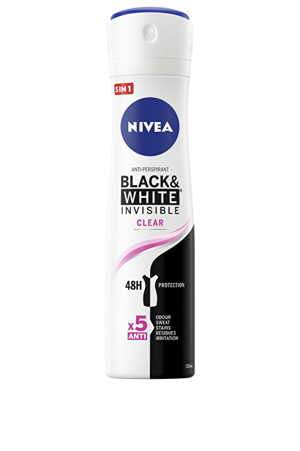 Nivea Antiperspirant Spray Invisible For Black & White Clear 150 ml 150ml Kvepalai Moterims