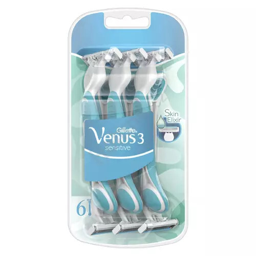 Gillette Disposable razors Venus 3 Sensitiv e 6 pcs skustuvas
