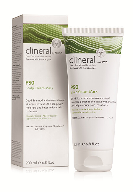 AHAVA Moisturizing mask for scalp and hair Clineral PSO (Scalp Cream Mask) 200 ml 200ml &scaron;ampūnas