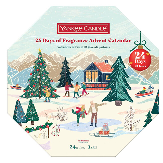 Yankee Candle Advent calendar tealight wreath kvepianti žvakė