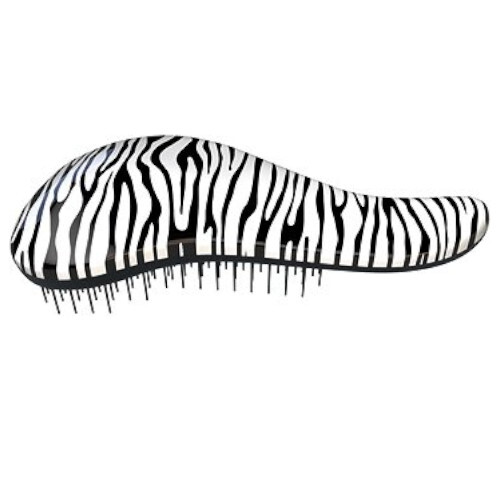 Dtangler Hair brush with Zebra White handle plaukų šepetys