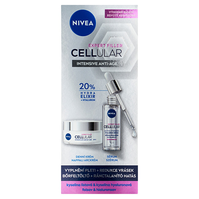 Nivea Cellular Filler skin care cosmetic set vietinės priežiūros priemonė
