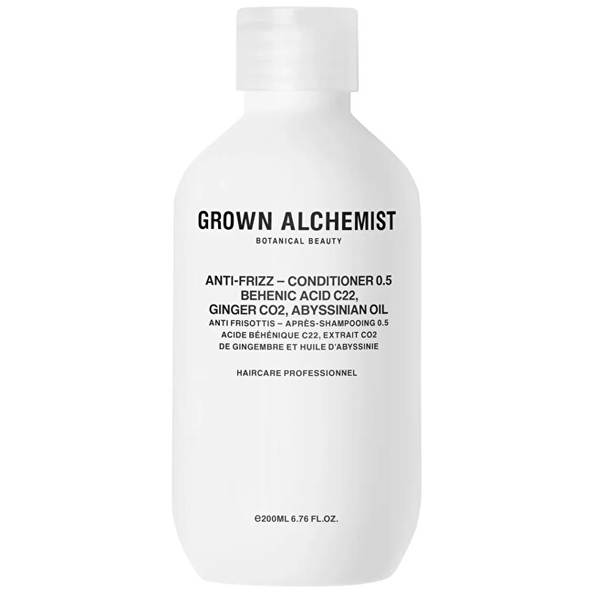 Grown Alchemist Conditioner for frizzy and unruly hair Behenic Acid C22, Ginger CO2, Abyssinian Oil (Anti-Frizz Cond 200ml plaukų balzamas