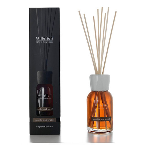 Millefiori Milano Aroma diffuser Natu ral Vanilla and wood 100 ml 100ml Kvepalai Unisex
