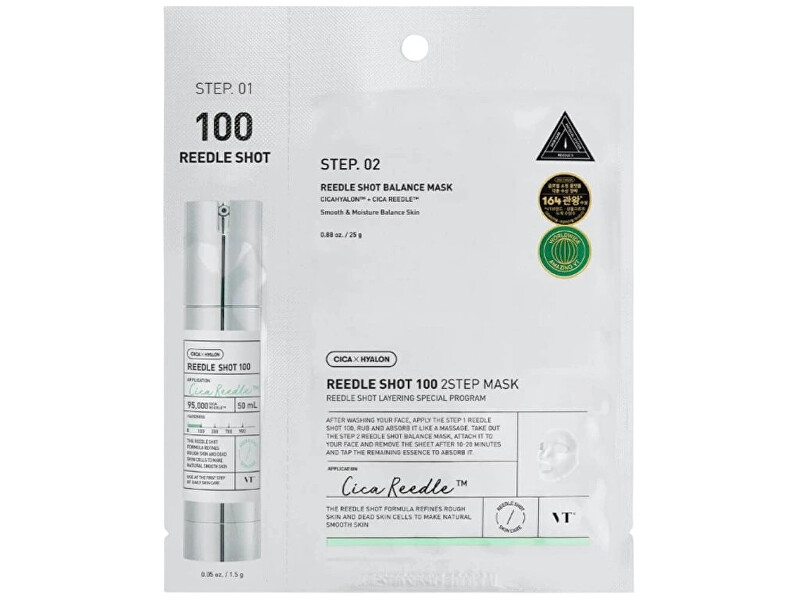 VT Cosmetics Cica Reedle Shot 100 Sheet Mask 1.5 g + 25 g Moterims