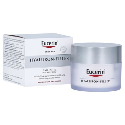 Eucerin Intensive completing daily anti-wrinkle cream for dry skin SPF 15 Hyaluron-Filler 50 ml 50ml vietinės priežiūros priemonė