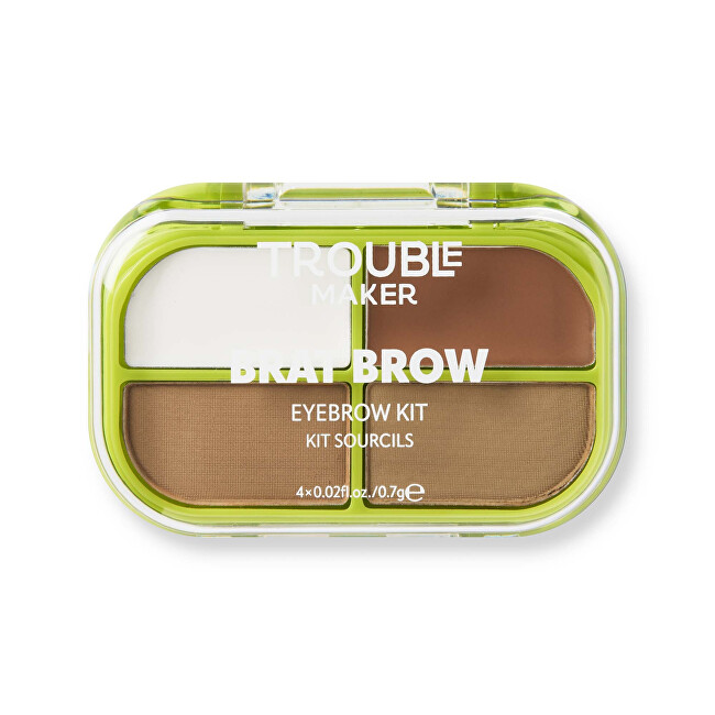 Trouble Maker Brat Brow Eyebrow Kit Light Brown antakių modeliavimo paletė