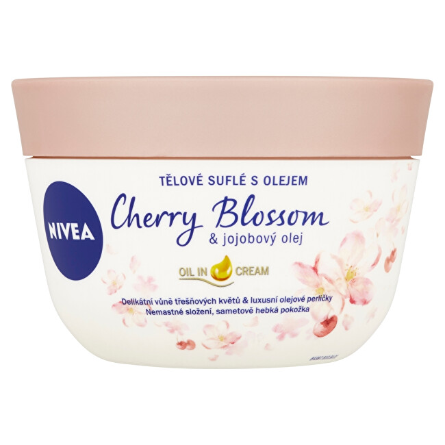 Nivea Body souffle with Cherry Blossom oil & Jojoba oil 200 ml 200ml Moterims