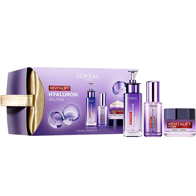 L'Or&eacute;al Paris Hyaluron Routine Gift Set vietinės priežiūros priemonė
