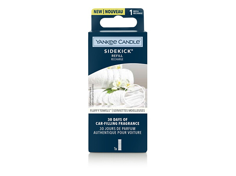 Yankee Candle Sidekick Fluffy Towels car diffuser refill (Refill Recharge) 1 pc Kvepalai Unisex
