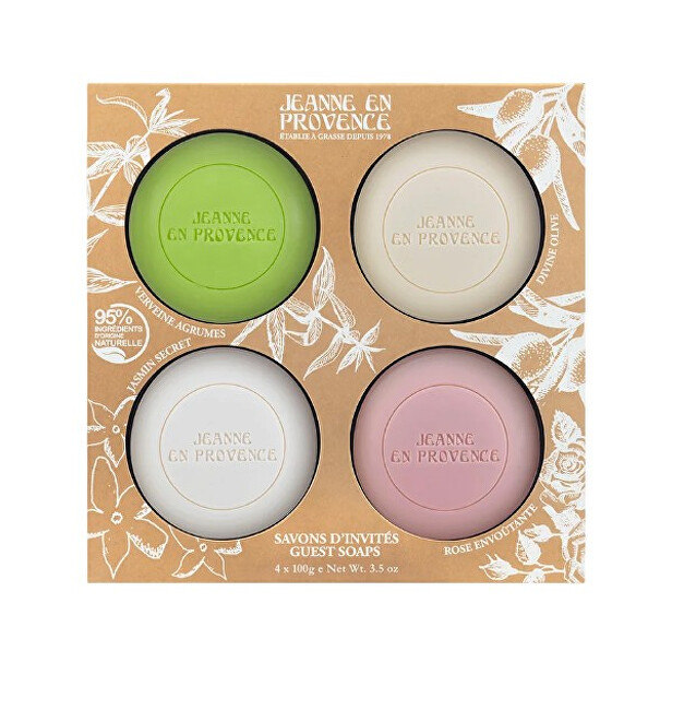 Jeanne En Provence Savons D`Invites - set of soaps 4 x 100 g Moterims