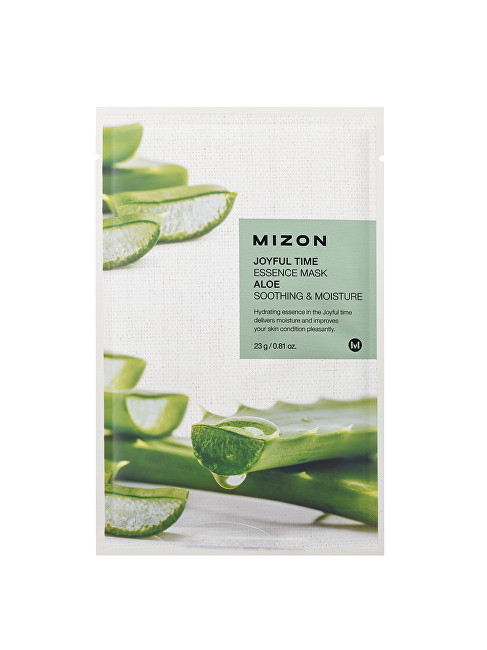 Mizon 3D Face Mask with Aloe Vera for Calming and Hydration of the Face Joyful Time (Essence Mask Aloe) 23 g Moterims