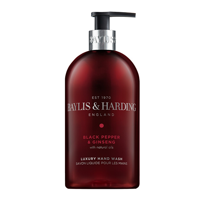 Baylis & Harding Liquid hand soap Black Pepper and Ginseng Hand Wash 500 ml 500ml Vyrams