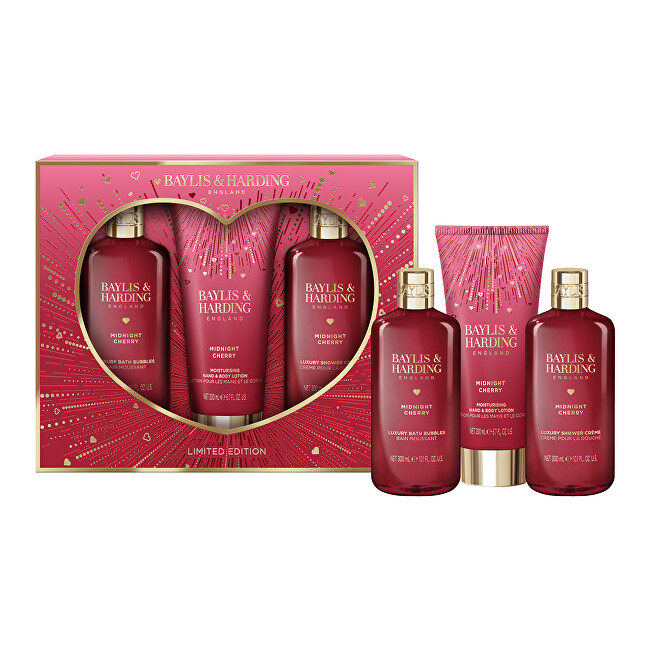Baylis & Harding Midnight Cherry Kit 3-piece gift set Moterims