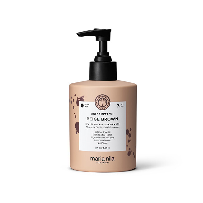 Maria Nila Color Refresh Toning Mask Beige Brown 7.23 300ml &scaron;ampūnas