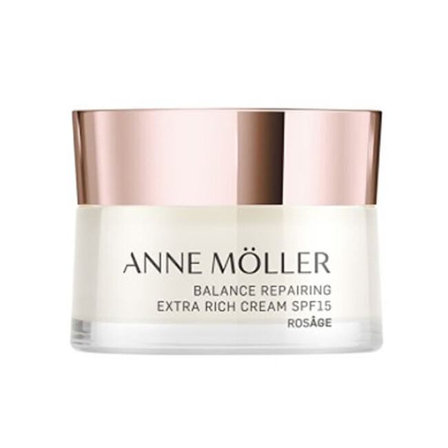 Anne Möller Firming skin cream Rosâge SPF 15 (Balance Extra-Rich Repairing Cream) 50 ml 50ml vietinės priežiūros priemonė