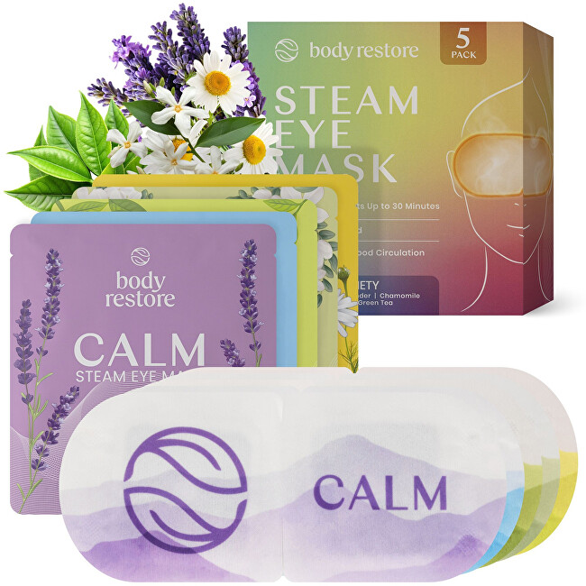 Body Restore Set of relaxing eye masks Mix Steam Eye Mask 5 pcs Moterims