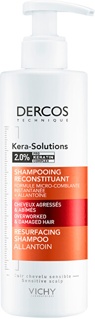Vichy Restorative shampoo for dry and damaged hair Dercos a ceramic Solutions (Resurfacing Shampoo) 250ml Moterims
